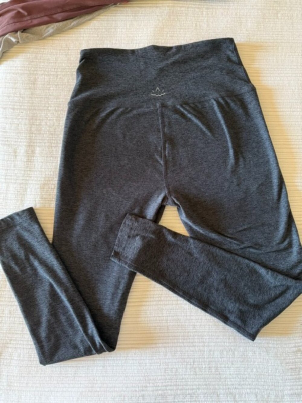 Beyond Yoga Gray Heather High Rise Yoga Leggings Made in USA Small